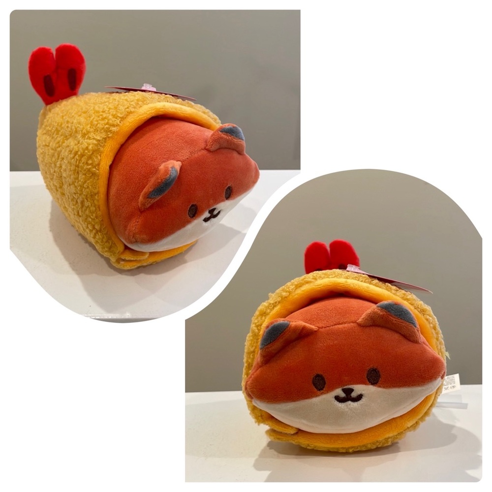 NWT 6” Foxiroll in Shrimp Tempura Plush by Anirollz
